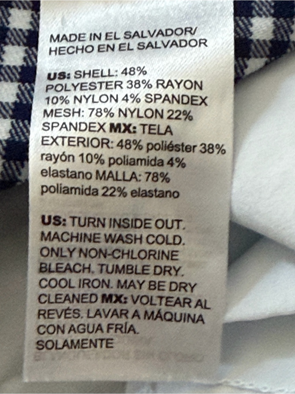 Chico's Blue & White Gingham Capris - Picture 7 of 7